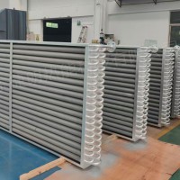 铝翅片式换热器新风机组铝翅片换热器 暖通空气冷却加热翅片盘管